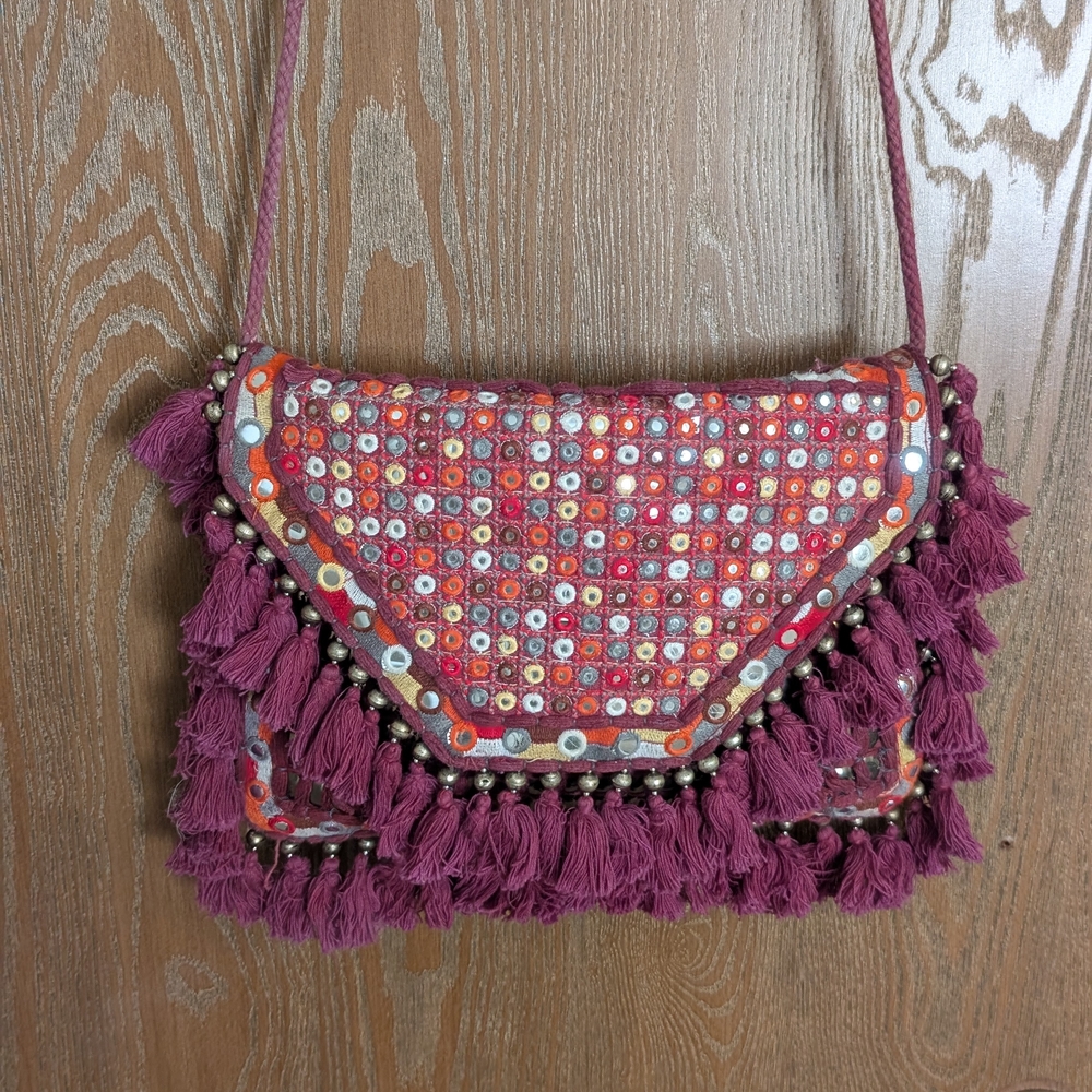 Anthropologie Red Envelope Purse